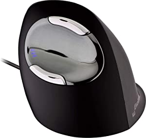 Evoluent VerticalMouse (The Original Brand Since 2002) VMDL Large, Right Hand Ergonomic Mouse, Wired Large WIRED