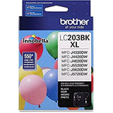 Brother Genuine High Yield Black Ink Cartridge, LC203BK, Replacement Black Ink, Page Yield Up To 550 Pages, Amazon Dash Replenishment Cartridge, LC203