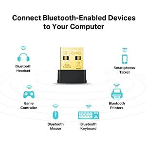 TP-Link Nano 2-in-1 USB WiFi Bluetooth Adapter AC600(Archer T2UB Nano)- 2.4G/5G Dual Band Wireless Network Adapter for Desktop PC, Bluetooth 4.2, WPA3, Supports Windows 11,10, 8.1,8, 7 Bluetooth 4.2 with Wi-Fi