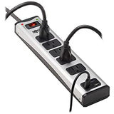 Tripp Lite Surge Protector Power Strip 5-Outlet Metal 1 USB-A &amp; 1 USB C Charging Ports 3.9A Shared 6ft Cord (TLM506USBC)