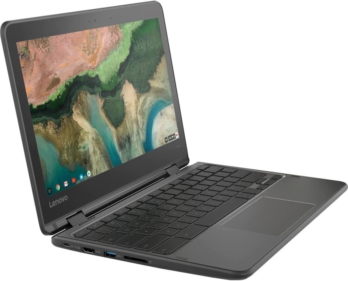 Lenovo 300e Chromebook 2nd Gen 81MB0065US 11.6" Touchscreen Convertible 2 in 1 Chromebook - HD - 1366 x 768 - Intel Celeron N4120 Quad-core (4 Core) 1.10 GHz - 8 GB RAM - 64 GB Flash Memory - Black