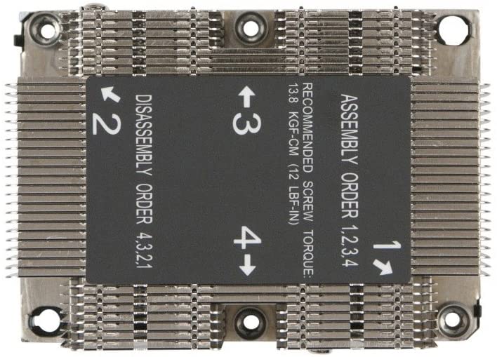 Supermicro SNK-P0068PS 2U Passive CPU Heat Sink Socket LGA3647-0