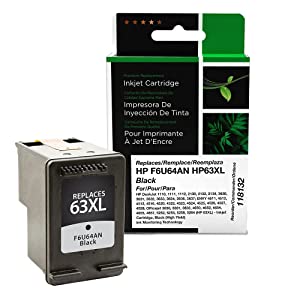 CIG Remanufactured High Yield Black Ink Cartridge for HP F6U64AN (HP 63XL)