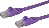 StarTech.com 25ft CAT6 Ethernet Cable - Purple CAT 6 Gigabit Ethernet Wire -650MHz 100W PoE RJ45 UTP Category 6 Network/Patch Cord Snagless w/Strain Relief Fluke Tested UL/TIA Certified (N6PATCH25PL) Purple 35 ft / 10.6 m 1 Pack