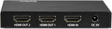 StarTech.com HDMI Splitter - 2-Port - 4K 60Hz - HDMI Splitter 1 In 2 Out - 2 Way HDMI Splitter - HDMI Port Splitter (ST122HD202), Black