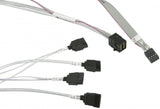 Supermicro CBL-SAST-0616 50cm Mini-SAS HD to 4X SATA Internal Cable w/ 50cm SB