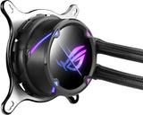 ASUS ROG Strix LC II 240 ARGB All-in-one AIO Liquid CPU Cooler 240mm Radiator, Intel LGA1700, 115x/2066 and AMD AM4/TR4 Support,2X 120mm 4-pin PWM Addressable RGB Radiator Fans