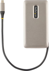 StarTech.com USB-C Multiport Adapter, 4K 60Hz HDMI 2.0b, HDR, USB 3.2 Gen 2 10Gbps Hub (2xUSB-C, 1xUSB-A), 100W PD Pass-Through, Mini Travel Dock, 12"/30cm Cable, Laptop Docking Station (DKT31CH2CPD3)