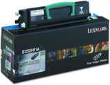 Lexmark E352H11A High-Yield Toner, 9000 Page-Yield, Black