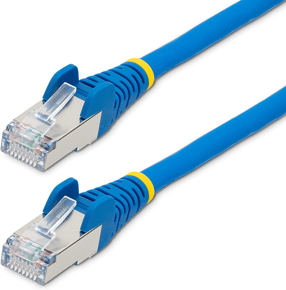 StarTech.com 30ft CAT6a Ethernet Cable - Low Smoke Zero Halogen (LSZH) - 10 Gigabit 500MHz 100W PoE RJ45 S/FTP Blue Network Patch Cord Snagless w/Strain Relief (NLBL-30F-CAT6A-PATCH)