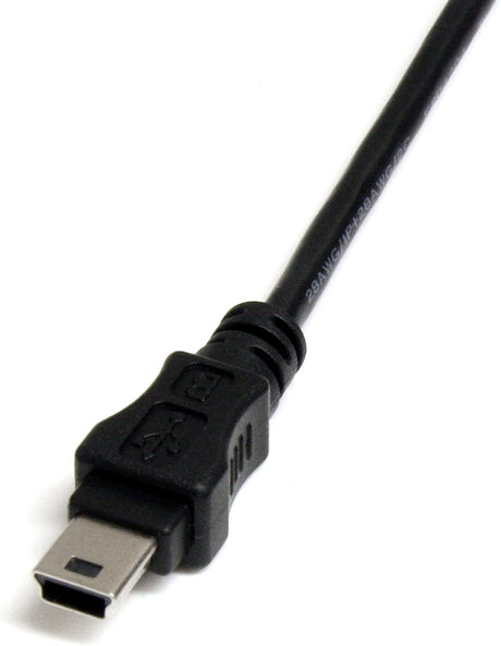 StarTech.com 1 ft Mini USB 2.0 Cable - USB A to Mini B F/M - USB cable - USB (F) to mini-USB Type B (M) - USB 2.0 - 1 ft - black - USBMUSBFM1