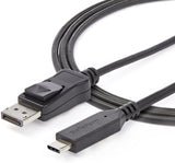 StarTech.com 6ft/1.8m USB C to DisplayPort 1.4 Cable - 4K/5K/8K USB Type-C to DP 1.4 Alt Mode Video Adapter Converter - HBR3/HDR/DSC - 8K 60Hz DP Monitor Cable for USB-C/Thunderbolt 3 (CDP2DP146B) 6 feet