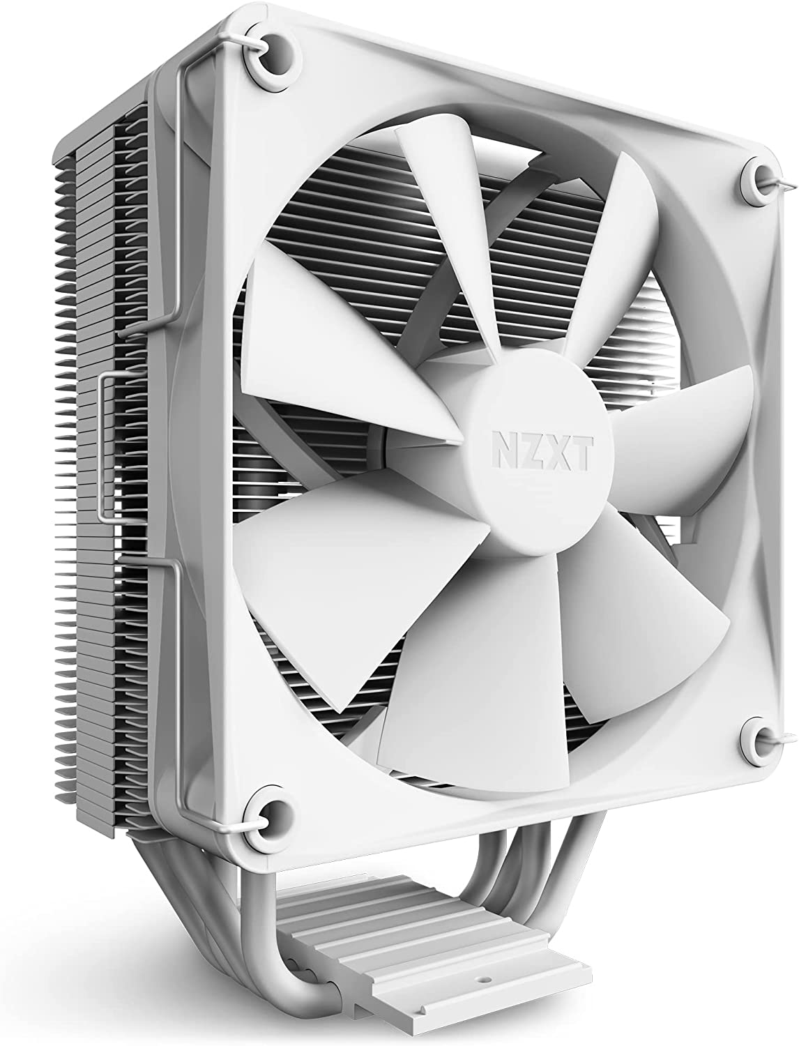 NZXT T120 RGB CPU Air Cooler - RC-TN120-W1 - RGB CPU Liquid Cooler - Conductive Copper Pipes - Fluid Dynamic Bearings - AMD and Intel Compatibility - White T120 RGB White