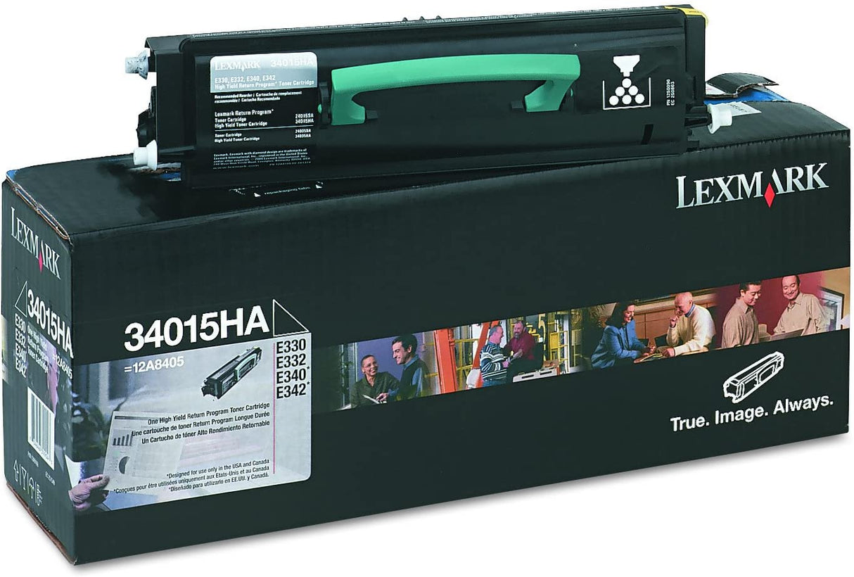 Lexmark 34015HA Return program print cartridges for ibm e330, e332, high-yield