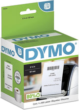 DYMO LW Continuous Labels for LabelWriter Label Printers, White,"2-1/4" x 300-Feet, 1 roll (30270) Continuous Labels 1 roll