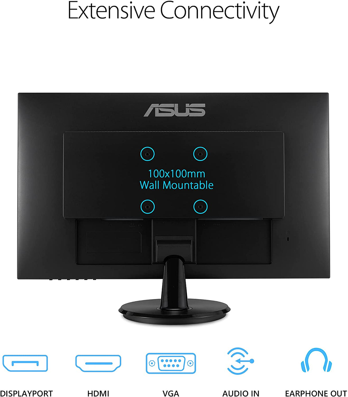 ASUS 27” 1080P Monitor (VA27DQ) - Full HD, IPS, 75Hz, Speakers, Adaptive-sync/FreeSync, Low Blue Light, Flicker Free, VESA Mountable, Frameless, HDMI, VGA, DisplayPort, Tilt Adjustable 27" IPS 75Hz w/DisplayPort