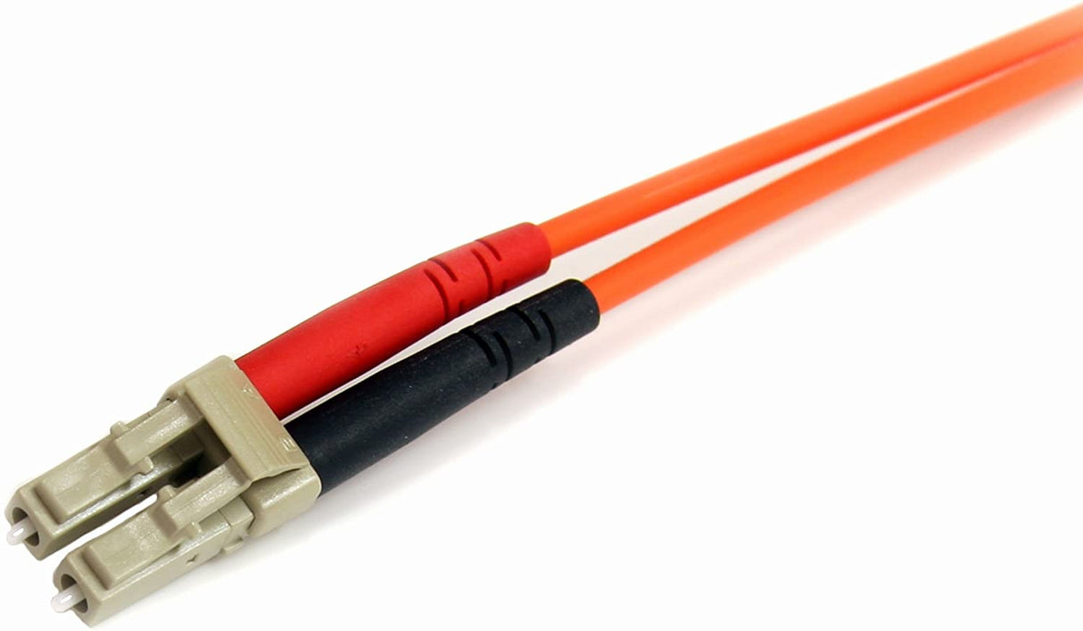 StarTech.com 1m Fiber Optic Cable - Multimode Duplex 50/125 - LSZH - LC/ST - OM2 - LC to ST Fiber Patch Cable (50FIBLCST1) , Orange Orange 3.3 ft / 1 m LC to ST Multimode Duplex 50/125