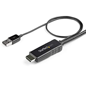 StarTech.com 3m HDMI to DisplayPort Adapter Cable with USB Power - 4K 30Hz Active HDMI 1.4 to DP 1.2 Converter (HD2DPMM3M), 9.8 Feet