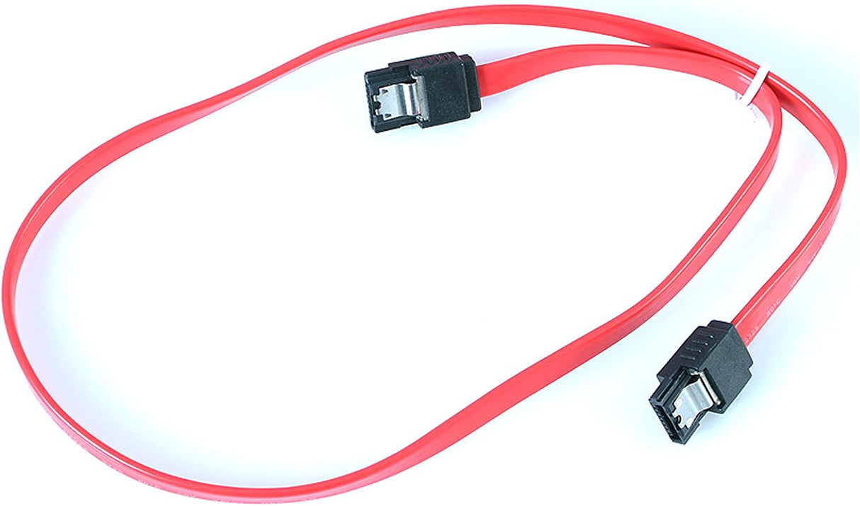 StarTech.com 24in Latching SATA Cable - SATA cable - Serial ATA 150/300/600 - SATA (R) to SATA (R) - 2 ft - latched - red - LSATA24 24 Inch Standard - Latching