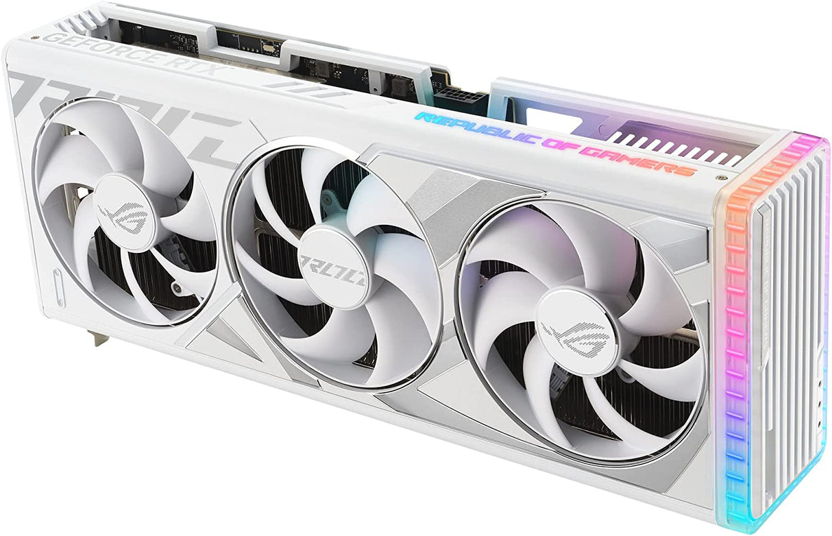 ASUS ROG Strix GeForce RTX™ 4080 White OC Edition Gaming Graphics Card (PCIe 4.0, 16GB GDDR6X, HDMI 2.1a, DisplayPort 1.4a)