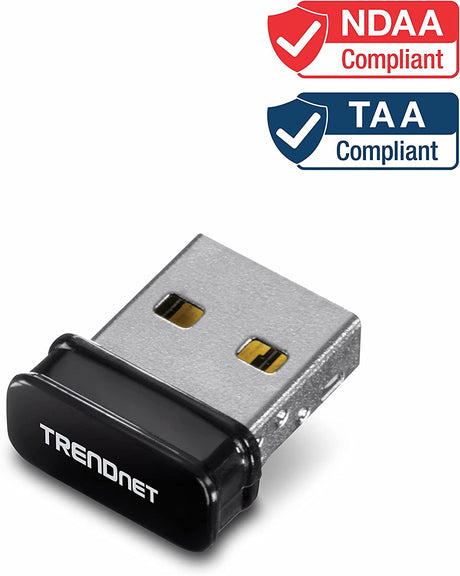 TRENDnet Wireless N150 Micro USB Adapter, WPA2 Encryption, Easy Setup, Ultra Compact Design, QoS, Windows &amp; Mac Compatible, TEW-648UBM