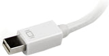 StarTech.com Travel A/V Adapter: 3-in-1 Mini DisplayPort to VGA DVI or HDMI Converter - White (MDP2VGDVHDW) VGA - DVI - HDMI (Black) Mini DisplayPort (Input)