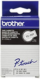 Brother 12mm Black on White Laminated Tapes