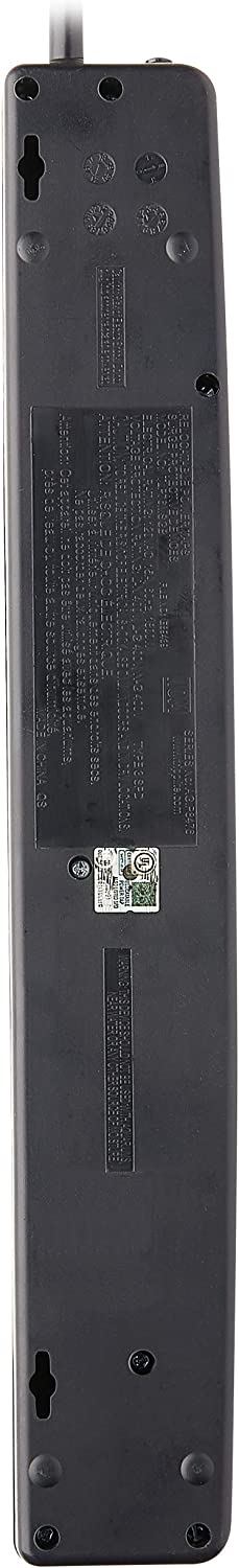 Tripp Lite 7 Outlet (6 Individually Controlled) Surge Protector Power Strip, 6ft Cord, Black, Lifetime Limited Warranty &amp; $25K Insurance (TLP76MSGB) 7 Outlet (Black) + Outlet Control Outlet