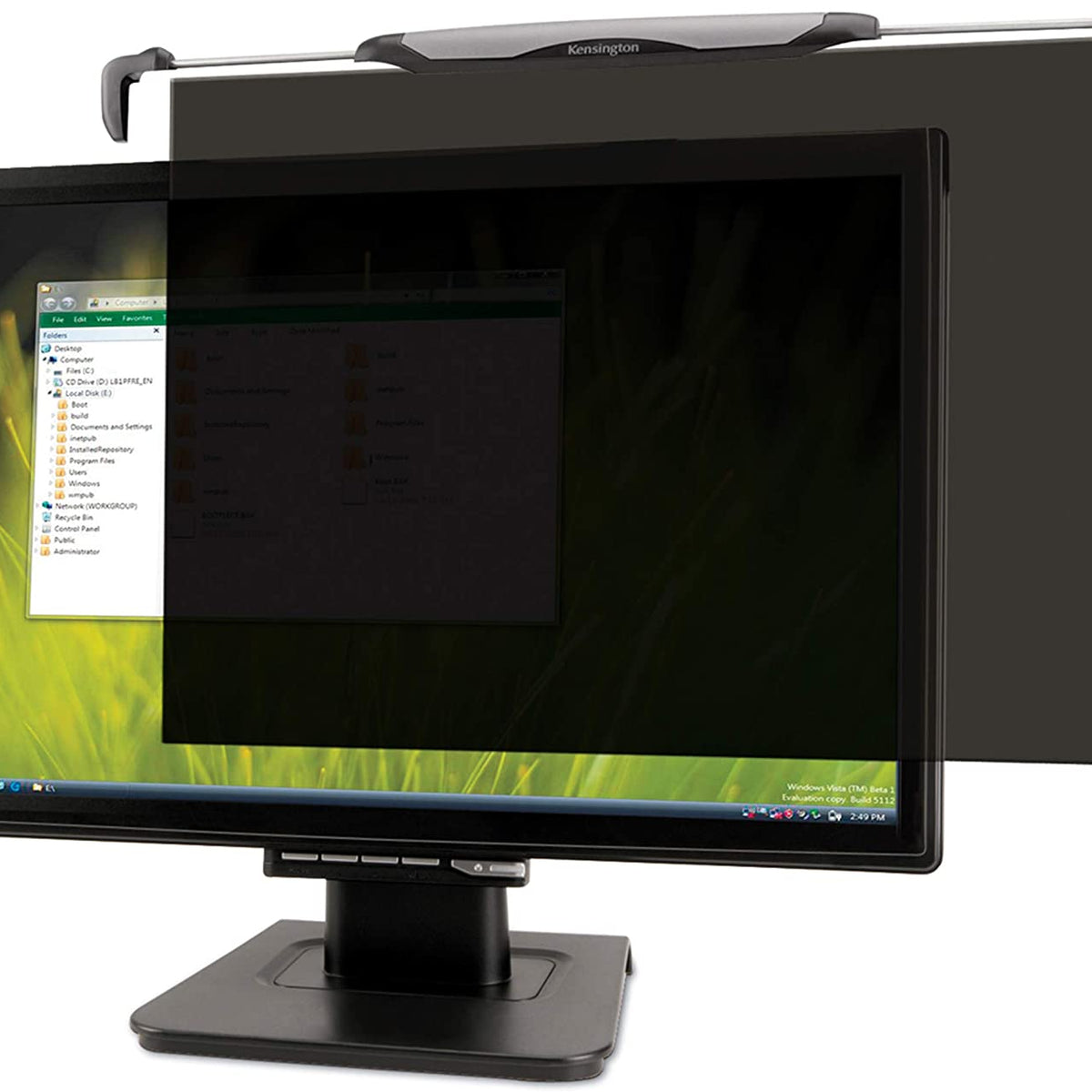 Kensington FS240 Snap2 Privacy Screen for 22-Inch to 24-Inch Widescree ...