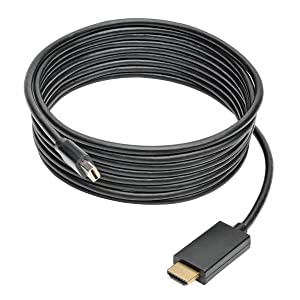 Tripp Lite Mini Displayport to HD Cable Adapter, MDP to HDMI (M/M), MDP2HDMI, 1080p, 6 ft. (P586-006-HDMI),Black