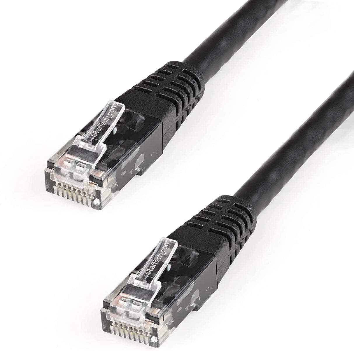 StarTech.com 6ft CAT6 Ethernet Cable - Black CAT 6 Gigabit Ethernet Wire -650MHz 100W PoE++ RJ45 UTP Molded Category 6 Network/Patch Cord w/Strain Relief/Fluke Tested UL/TIA Certified (C6PATCH6BK) Black 6 ft / 1.82 m 1 Pack