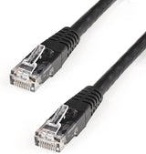 StarTech.com 8ft CAT6 Ethernet Cable - Black CAT 6 Gigabit Ethernet Wire -650MHz 100W PoE++ RJ45 UTP Molded Category 6 Network/Patch Cord w/Strain Relief/Fluke Tested UL/TIA Certified (C6PATCH8BK) Black 8 ft / 2.4 m 1 Pack
