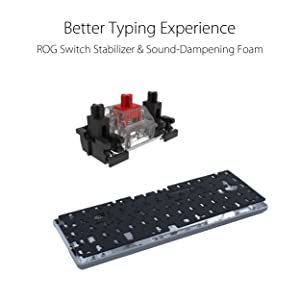 ASUS ROG Falchion Ace 65% RGB Compact Gaming Mechanical Keyboard, Lubed ROG NX Brown Switches &amp; Switch Stabilizers, Sound-Dampening Foam, PBT Keycaps, Wired with KVM, Three Angles, Cover Case-White