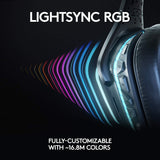 Logitech G635 DTS, X 7.1 Surround Sound LIGHTSYNC RGB PC Gaming Headset Black G635 Headset