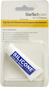 StarTech.com 20g Tube CPU Thermal Paste Grease Compound for Heatsinks - heat grease - cpu paste - thermal compound (HEATGREASE20), White