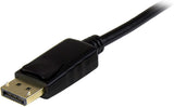 StarTech.com 16ft (5m) DisplayPort to HDMI Cable - 4K 30Hz - DisplayPort to HDMI Adapter Cable - DP 1.2 to HDMI Monitor Cable Converter - Latching DP Connector - Passive DP to HDMI Cord (DP2HDMM5MB) 16 feet Single