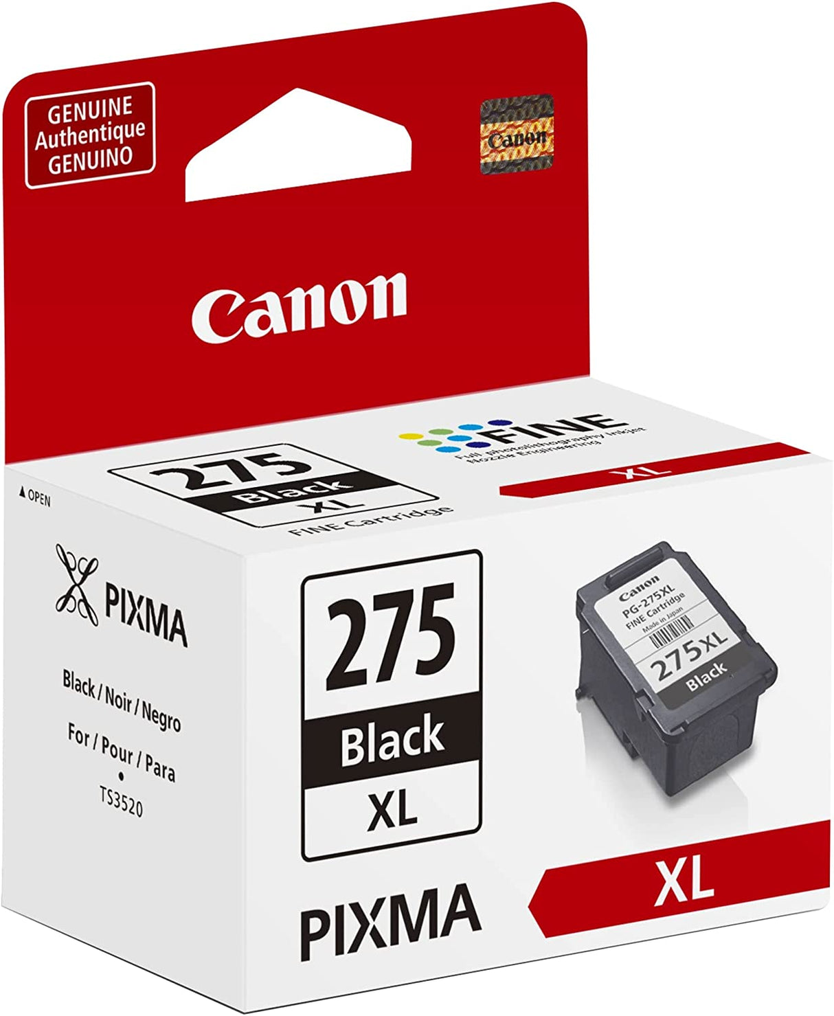 Canon® PG-275XL High-Yield Pigment Black Ink Cartridge, 4981C001 AMR