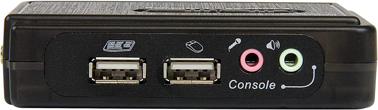 StarTech.com 2 Port USB VGA KVM Switch - Single VGA - Hot-Key &amp; Audio Support - 2048x1536 @60Hz KVM Switch - KVM Video Switch (SV211KUSB) 2 Port VGA