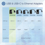 TRENDnet USB 2.0 to 10/100 Fast Ethernet LAN Wired Network Adapter for MacBook, TU2-ET100, ChromeBook, Windows 8.1 and Earlier, Linux, and Specific Android Tablets, ASIX AX88772A Chipset USB 2.0 10/100 Mbps Ethernet