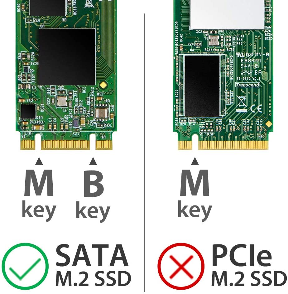 Transcend TS-CM80S M.2 2280/2260 to USB3.1 Upgrade Kit, Silver