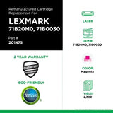 Clover imaging group Clover Remanufactured Magenta Toner Cartridge Replacement for Lexmark CS317/CS417/CS517 |