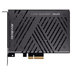 AVerMedia Live Gamer Duo. Dual HDMI 1080p PCIe Video Capture Card, Stream with 4k60 HDR and FHD 240fps Pass-Through, Work with DSLR, Xbox Series x/s, PS5, Nintendo Switch, Windows 11 (GC570D) 1080p60 Dual HDMI