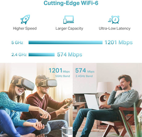 TP-Link AX1800 WiFi 6 Extender(RE605X)-Internet Booster, Covers up to 1500 sq.ft and 30 Devices,Dual Band Repeater up to 1.8Gbps Speed, AP Mode, Gigabit Port