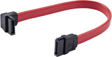 StarTech.com 6in SATA to Left Angle SATA Serial ATA Cable - 6in SATA Cable - left angle SATA Cable - angled SATA Cable, Red (SATA6LA1) 6 inch Left Angle