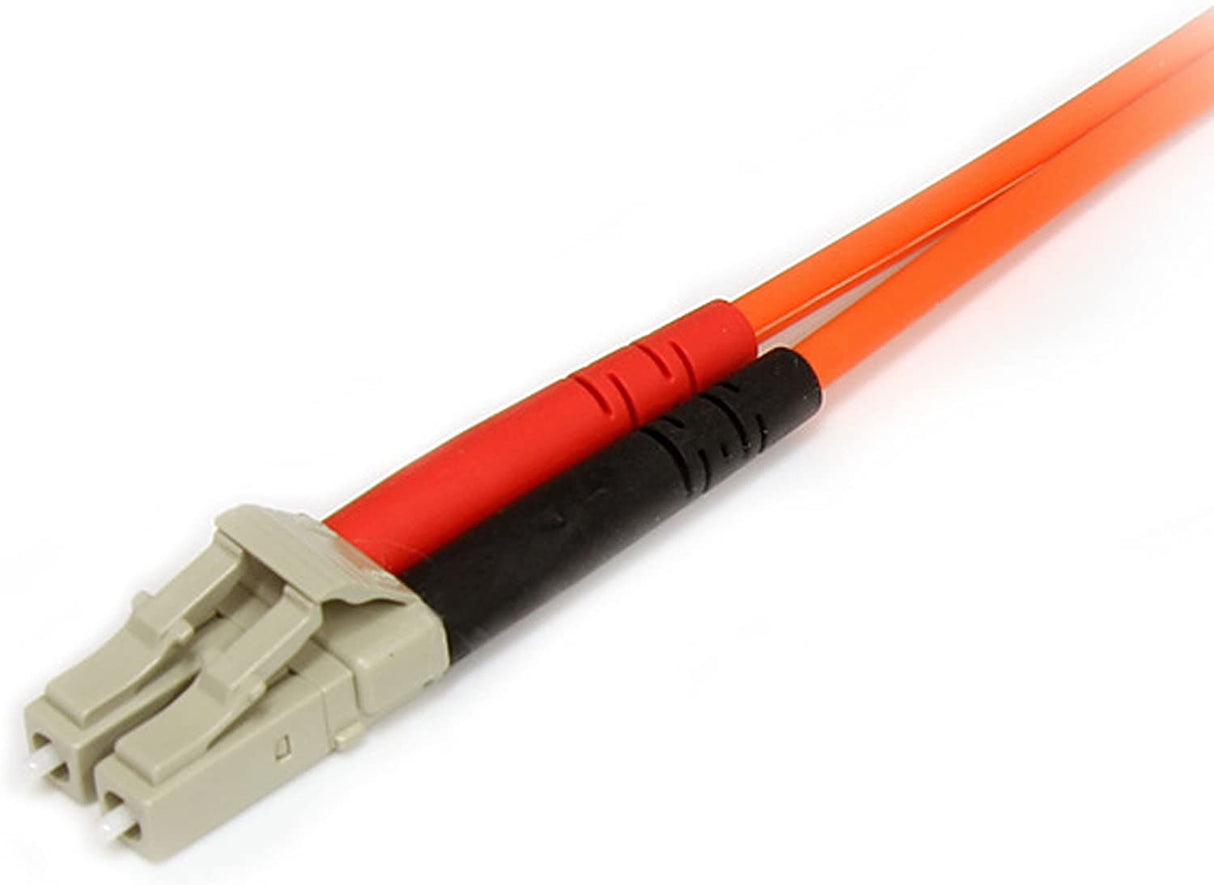 StarTech.com 1m Fiber Optic Cable - Multimode Duplex 50/125 - LSZH - LC/SC - OM2 - LC to SC Fiber Patch Cable (50FIBLCSC1) Orange 3.3 ft / 1 m LC to SC Multimode Duplex 50/125