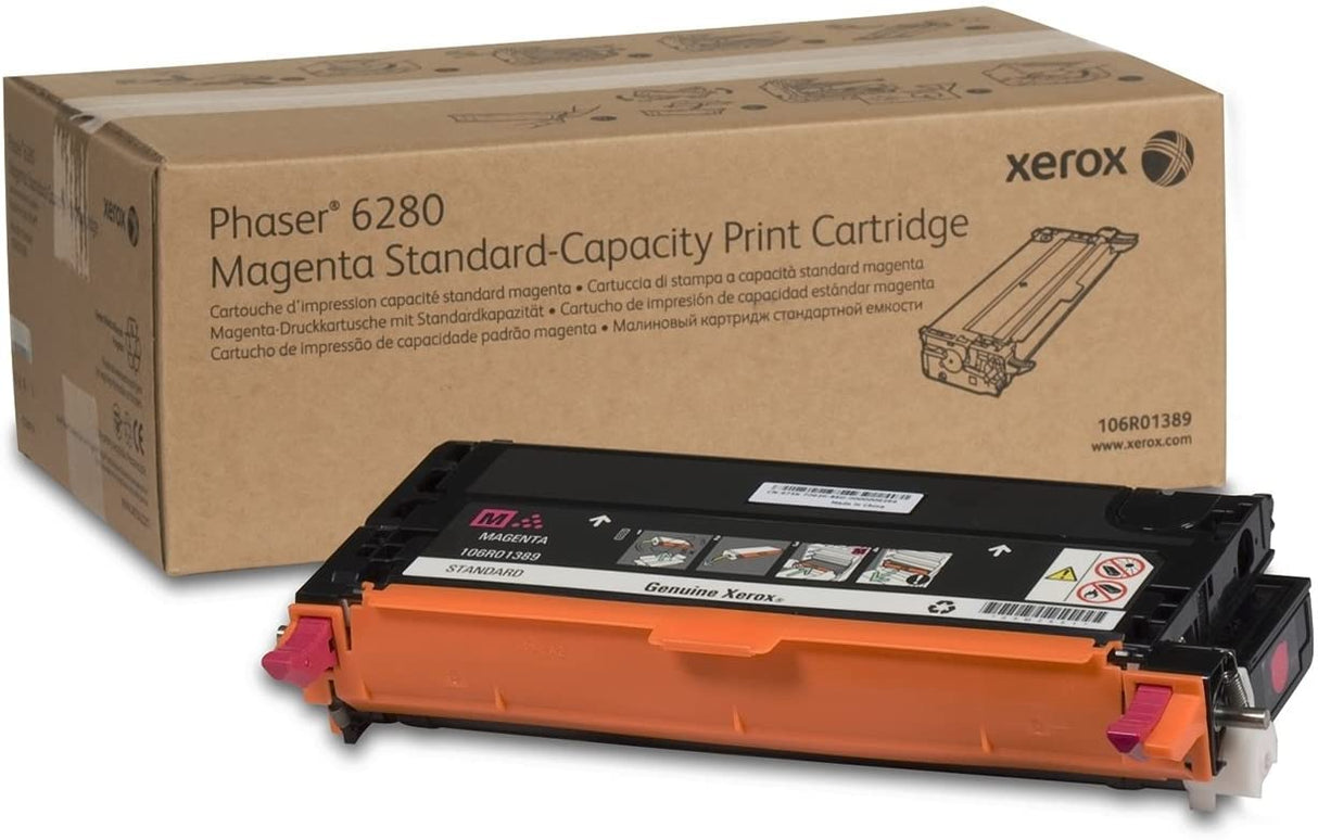 Original Xerox Phaser 6280 106R1389 Magenta Toner (2,200 Pages)
