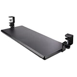 StarTech.com Under-Desk Keyboard Tray, Clamp-on Ergonomic Keyboard Holder, Up to 12kg (26.5lb), Sliding Keyboard and Mouse Drawer with C-Clamps, Height Adjustable Keyboard Tray (Keyboard-Tray-CLAMP1)
