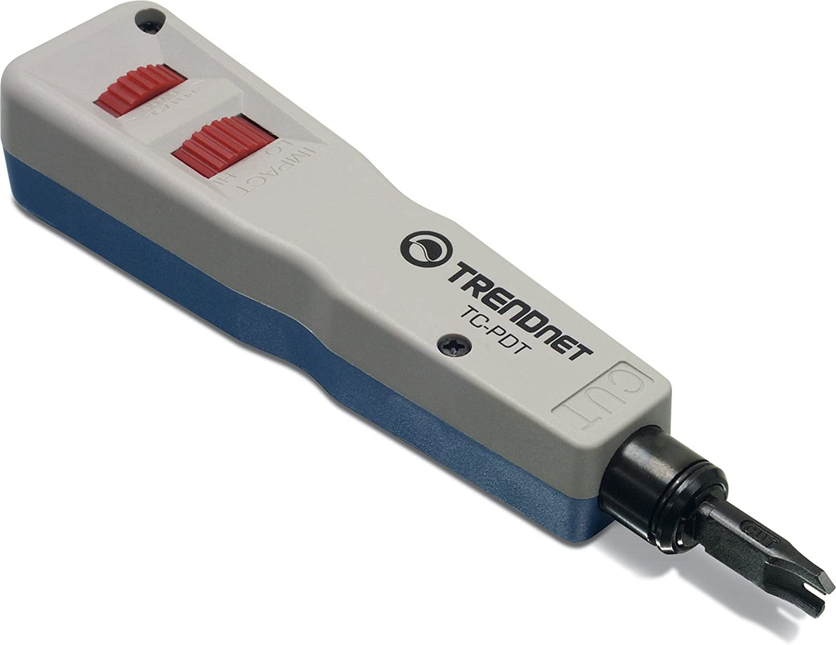 TRENDnet TC-PDT Punch Down Tool with 110 and Krone Blade , White White Punch Down Tool