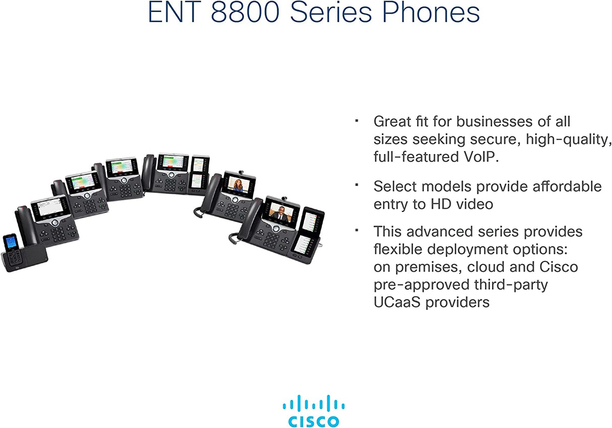 Cisco 8841 VoIP Phone (Power Supply Not Included)