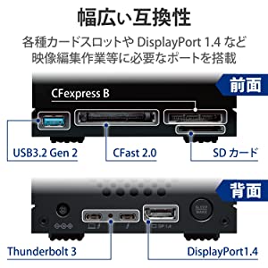 Seagate LaCie 2big Dock 40TB External HDD - Thunderbolt and USB4 Compatibility, Data Recovery (STLG40000400)